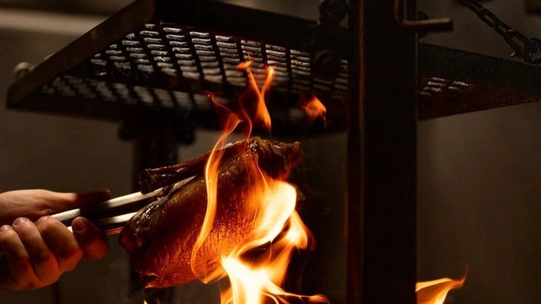 Cooked over flame, finished at your table